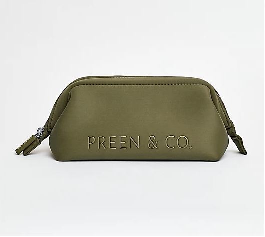 Heat Defense Cosmetic Case in Khaki Green - PREEN & CO